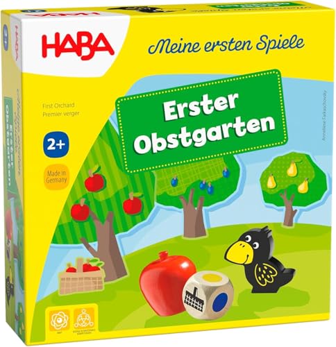 HABA Erster Obstgarten – Meine ersten Spiele: Brett- & Familienspiel rund um Farben und Formen,...