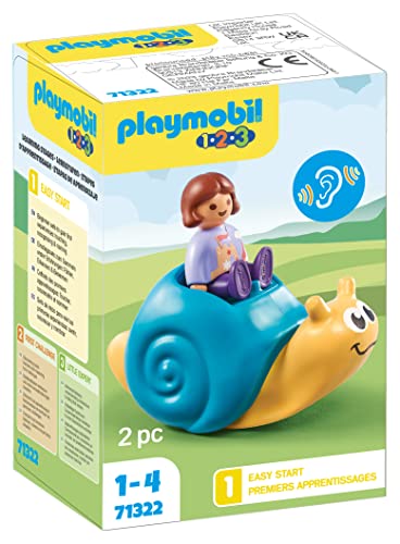Playmobil 1.2.3 71322 Enfant avec escargot à bascule 1.2.3