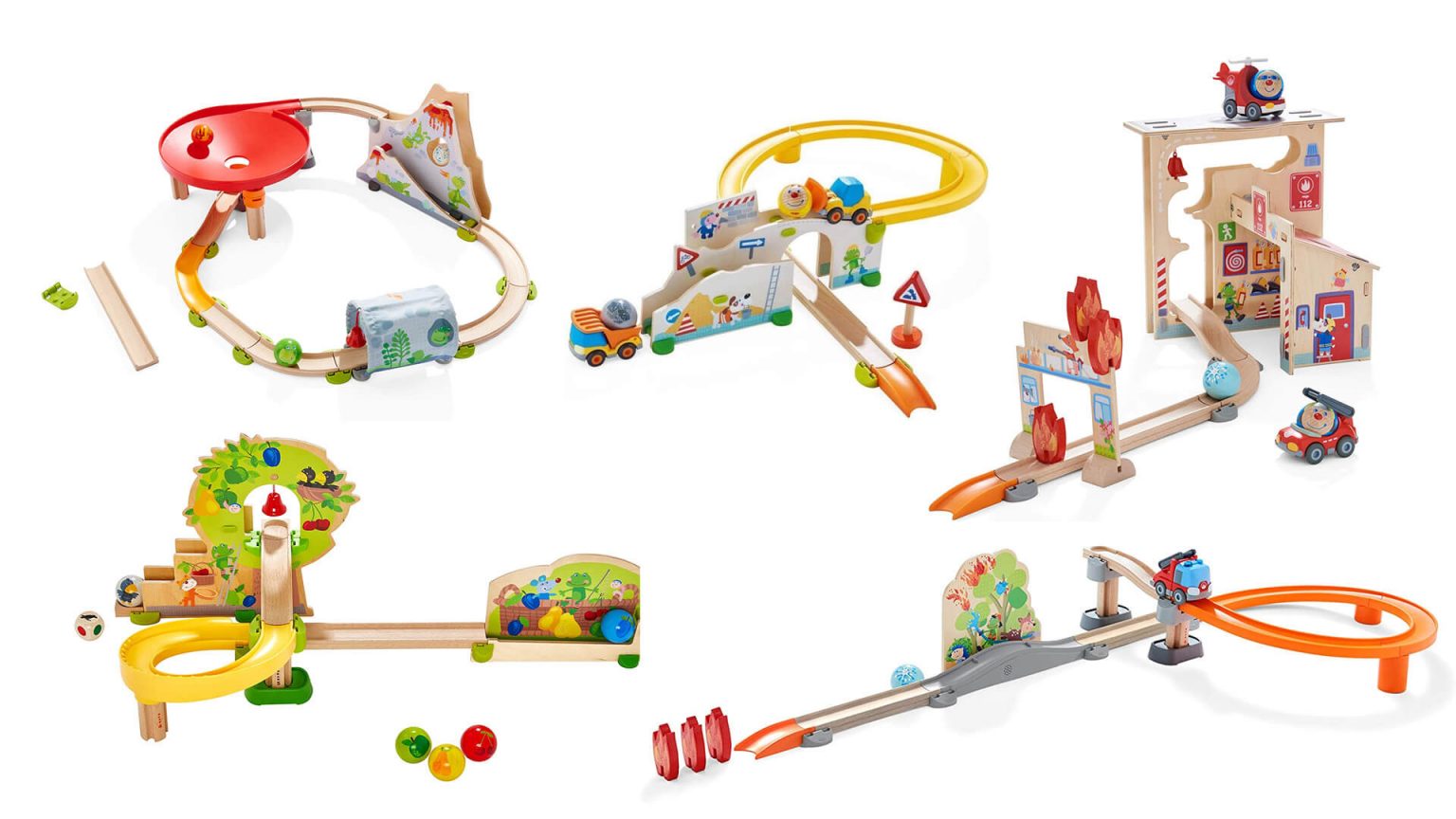 HABA Kullerbü – Van Rouge à Friction – Pour Circuits De Billes, Jeu Libre – Dès 2 Ans – 8,8 X 6,5 X 5,8 Cm